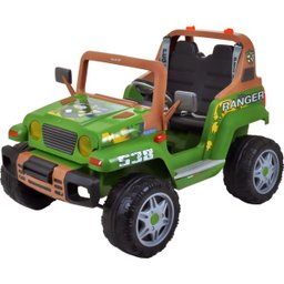 Mini Carro Elétrico Infantil Peg-Pérego Ranger 538 - EL 12V - Verde - 1
