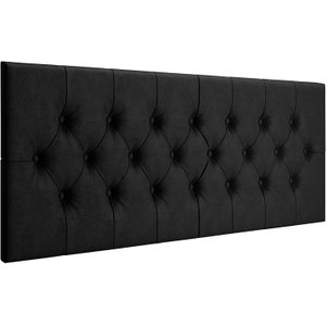 Cabeceira Dubai P/ Cama Box Casal Capitonê 1,40 Cm - Preto
