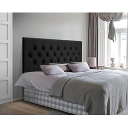 Cabeceira Dubai P/ Cama Box Casal Capitonê 1,40 Cm - Preto - 2