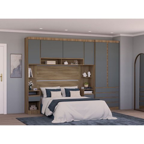 Guarda Roupa Casal Modulado 6 Portas e 6 Gavetas Veneza Luciane Móveis