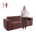 Ver imagem 4 de Sofá 3 Lugares Sync Kappesberg 236cm Boucle Hibisco