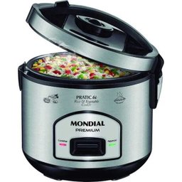 Panela Elétrica de Arroz Mondial 6 Xícaras PE-43 Inox - 220V - 4