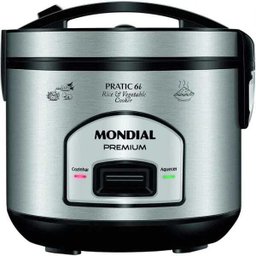 Panela Elétrica de Arroz Mondial 6 Xícaras PE-43 Inox - 220V - 1