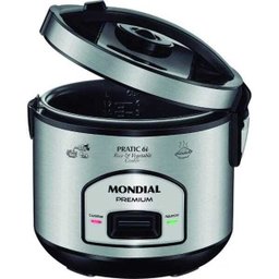 Panela Elétrica de Arroz Mondial 6 Xícaras PE-43 Inox - 220V - 3