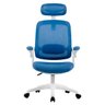 Cadeira Office Elements Astra, Cilindro Classe 4, 150Kg, Mecanismo Butterfy, Azul e Branca - 70041 - 2