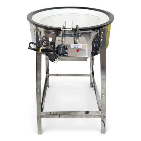 Pasteleira Elétrica Profissional 7 Litros Tacho Esmaltado:60/inox/220v