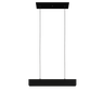 Pendente Linear Moderno Preto Sala Quarto 70cm Lustre Retangular Tubular T8 Banheiro Clinica Escritó - 2