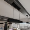 Pendente Linear Moderno Preto Sala Quarto 70cm Lustre Retangular Tubular T8 Banheiro Clinica Escritó - 5