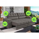Ver imagem 2 de Sofá Oscar Plus 2,06m Retrátil/reclinável Suede Cinza - Xflex