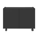 Ver imagem 5 de Gabinete Armário de Banheiro 62,5cm com Rodízios 2 Portas Multimóveis Mp5043 Preto