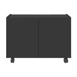 Gabinete Armário de Banheiro 62,5cm com Rodízios 2 Portas Multimóveis Mp5043 Preto - 5 Gabinete Armário de Banheiro 62,5cm com Rodízios 2 Portas Multimóveis Mp5043 Preto - 5
