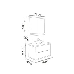 Conjunto para Banheiro Lorena - Fabribam Gabinetes - 7