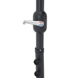 Ombrelone Suspenso Veneza 3,00m Preto Bel - 5