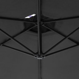 Ombrelone Suspenso Veneza 3,00m Preto Bel - 4