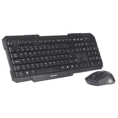 Kit Teclado e Mouse C3tech sem Fio K-w10bk - Preto