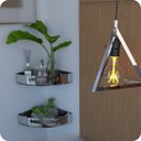 Ver imagem 3 de Kit 2 Prateleiras de Canto Para Quarto Inox Multiuso