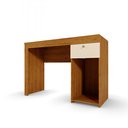 Ver imagem 5 de Mesa Escrivaninha para Computador Home Office 2 Gavetas Porta Canela Off
