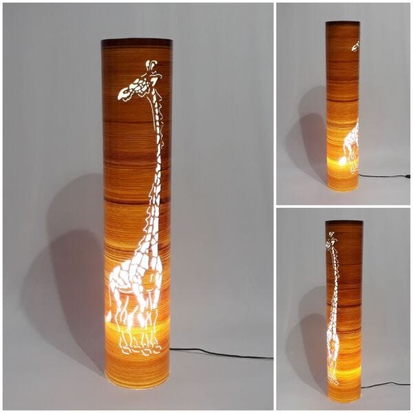 Luminária de Chão Coluna Girafa 96cm PVC - 3