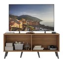 Ver imagem 4 de Rack Tv até 50 Polegadas 4 Portas Retrô com Espelhos Multimóveis Mp1082 Rustic/preto