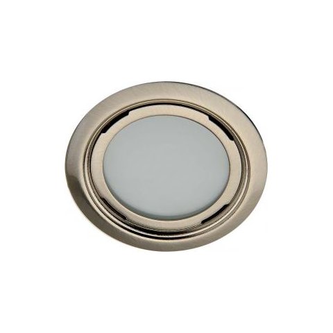 Embutido Cabajurinet Led 1w Redondo (driver Bivolt Incluso) em Aço C/ Banho Níquel-ø7cm