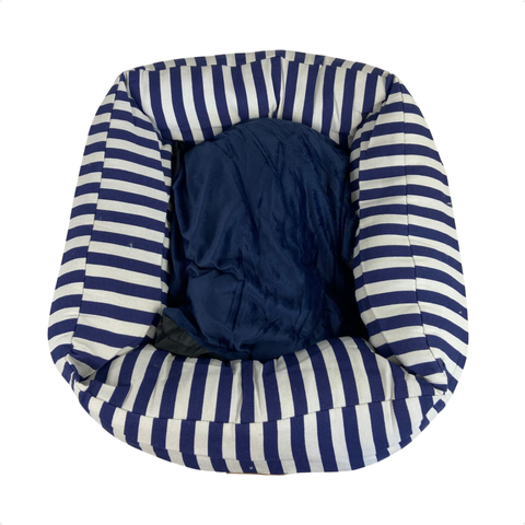 Cama Pet para Cachorro e Gato 64x64cm 100% Lavável Azul Escuro
