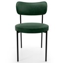 Ver imagem 4 de Kit 06 Cadeiras Estofadas para Sala de Jantar Louise L02 Couríssimo Verde - Lyam Decor