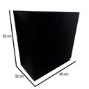 Ver imagem 2 de Armário Aéreo para Lavanderia 2 Portas Entregue Montado Cor:preto