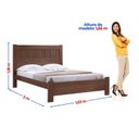 Ver imagem 3 de Cama Casal 153x118x200cm 100% MDF Premium Ripada