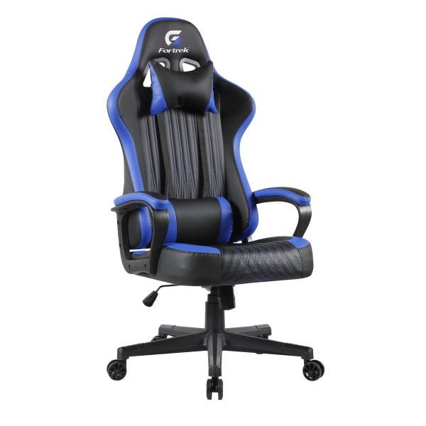 Cadeira Gamer Vickers Preta/azul Fortrek - 1