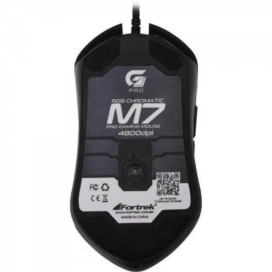 Mouse Gamer PRO M7 RGB Preto FORTREK - 5