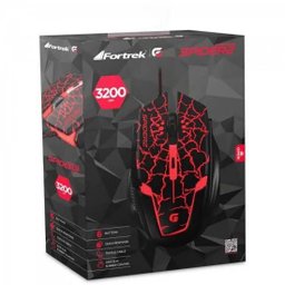 Mouse Gamer Usb 3200dpi Spider 2 Om-705 Preto/vermelho Fortr - 5