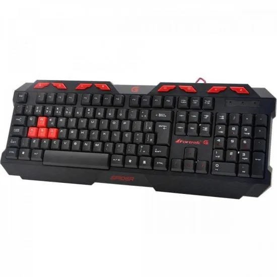 Teclado Gamer Spider GK706 Preto/Vermelho FORTREK - 2