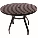 Ver imagem 1 de Mesa 90cm Sevilla Ripada Alumínio Área Externa Piscina Jardim
