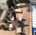 Ver imagem 3 de Mesa 90cm Sevilla Ripada Alumínio Área Externa Piscina Jardim