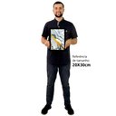 Ver imagem 2 de Quadro Decorativo Abstrato Mármore Delux em Moldura Caixa Tacolado Moldura Caixa 3cm Branca sem Vidr