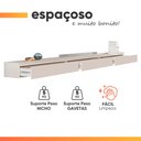 Ver imagem 5 de Rack Suspenso para Painel ou Tv até 75 Polegadas 3 Gavetas Aspen Off White Edn
