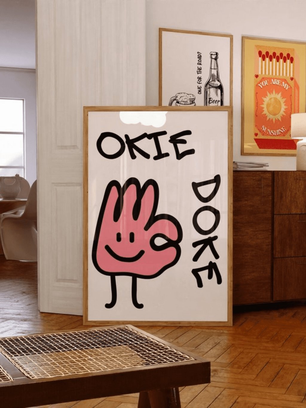 Quadro Decorativo Okie Doke Moderno Minimalista