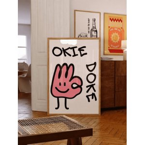 Quadro Decorativo Okie Doke Moderno Minimalista