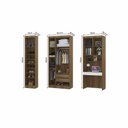 Ver imagem 4 de Quarto Home Office com Guarda Roupas e Bancada de Estudos Paris Luciane Móveis