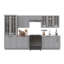 Ver imagem 2 de Armário de Cozinha Modulada Completa Fidelitá Nara 100% MDF 6 Peças 360cm 16 Portas 2 Gavetas sem