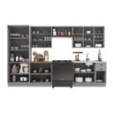 Ver imagem 3 de Armário de Cozinha Modulada Completa Fidelitá Nara 100% MDF 6 Peças 360cm 16 Portas 2 Gavetas sem