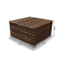 Ver imagem 3 de Conjunto de Sofá Fibra Sintética Cidade do Cabo - 2 Poltronas + 1 Mesa Centro - Tecido Duna Cru