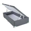 Ver imagem 4 de Cama Box Baú Solteiro Suede 78x188cm - Genki Kenko Colchões:cinzachumbo