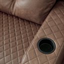 Ver imagem 6 de Sofá de Canto Essenza Luxo 5 Lugares Reclinável 257cm Café Veludo