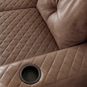 Ver mais imagens de Sofá de Canto Essenza Luxo 5 Lugares Reclinável 257cm Café Veludo