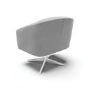 Ver mais imagens de Poltrona Decorativa Giratória Sala Quarto Leitura Stella Suede Cinza Base Cromada - D’Rossi