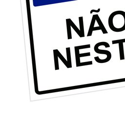 Placa de Sinalização Aviso Não Fume Nesta Área em Pvc - 2