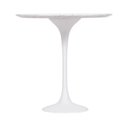 Ver imagem 2 de Mesa Saarinen Lateral Carrara 42cm - Base Branca Mgsaarinen
