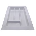Ver imagem 4 de Porta Talheres de Gaveta Organizador para Cozinha Branco 4 Divisórias Acabamento Moveis