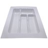 Porta Talheres de Gaveta Organizador para Cozinha Branco 4 Divisórias Acabamento Moveis - 10